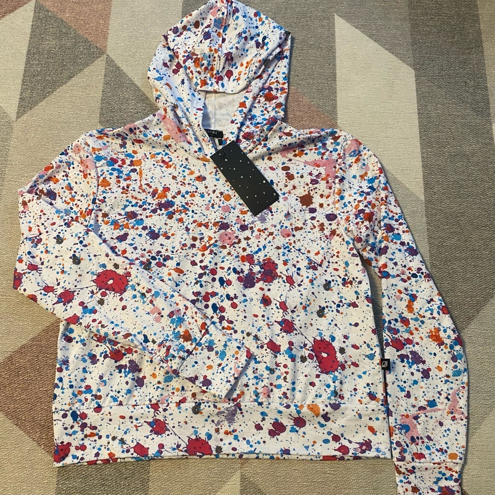 Terez Hoodie Paint Splatter Size M